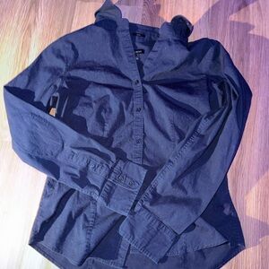 Talbots Navy Button up